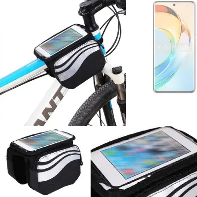Produktbild von K-S-Trade Rahmentasche Fahrrad-Halterung kompatibel mit Honor Magic6 Lite 5G Rahmenhalterung Fahrrad Handyhalterung Fahrradtasche Handy Smartphone