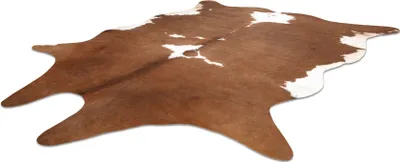 Zdjęcie produktu dla Dywan Sztuczna Skóra Bydlęca, Krowa G5070-2 Brązowo-biała skórka brązowy 100x150 cm