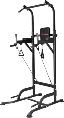 Produktbild von HomeFitnessCode Kraftstationen, Multifunktional Höhenverstellbare Dip-Station, Klimmzugstange bis zu 150 kg