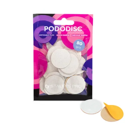 Produktbild von Staleks Pododisc Overlays L 80 grit 50 Stück