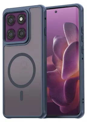 Produktbild von Techsuit – HaloFrost II MagSafe Schutzhülle für Motorola Edge 60 Pro – dunkelblau