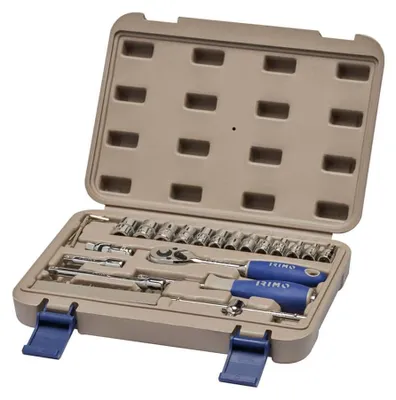 Zdjęcie produktu dla Zestaw kluczy nasadowych i bitów 1/4", 35-częściowy 109-35-4 irimo