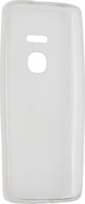 A transparent phone case shown from the back.