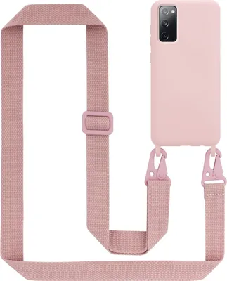 Obrázek produktu pro Cadorabo Ochranné pouzdro pro Samsung Galaxy S20 FE Case in Pink Řetězové pouzdro na mobilní telefon s nastavitelnou délkou kabelu