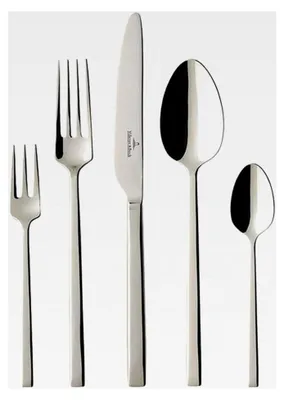 Produktbild von Besteckset 30-teilig Silber, spülmaschinenfest, für 6 Personen, Edelstahl