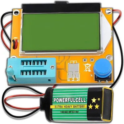 Image de Appareil de mesure électronique multifonction pour le test des transistors - Testeur de condensateurs à écran graphique