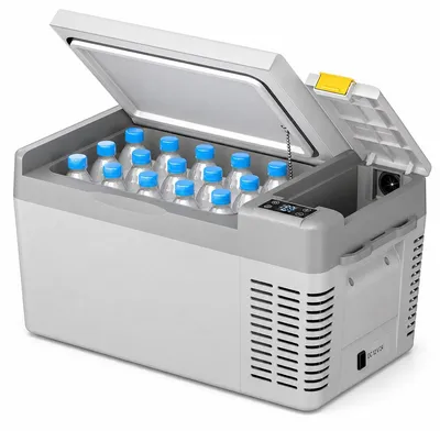 Imagen del producto de Compresor refrigerador de 20 litros - Con función de congelación - 12V, 24V, 230V - Nevera eléctrica para viajes