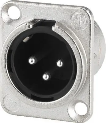 Produktbild von MONACOR NC-3MDL1 NEUTRIK-XLR-Einbaustecker, 3-polig