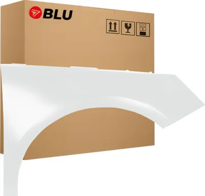 Image de BLU Aile Compatible avec Audi A1 8X LS9R Droite Weiss GletscherWeiss | 2000-2003 | Avant | Peint| Prêt à Monter | Acier