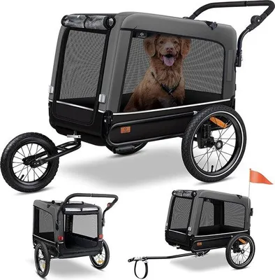 Produktbild von 3-in-1 Hundebuggy für Jogger - 75 x 103 x 139 cm