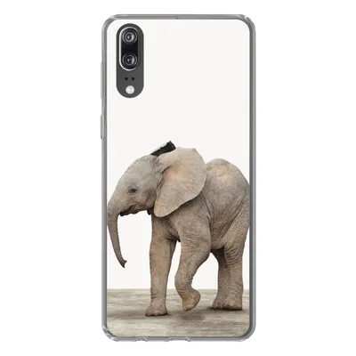 Produktbild von MuchoWow® Handyhülle Schutzhülle Hülle für Huawei P20 Baby-Elefant - Tiere - Kinder - Mädchen - Jungen Silikon Softcase Handy Hülle - Hardcover