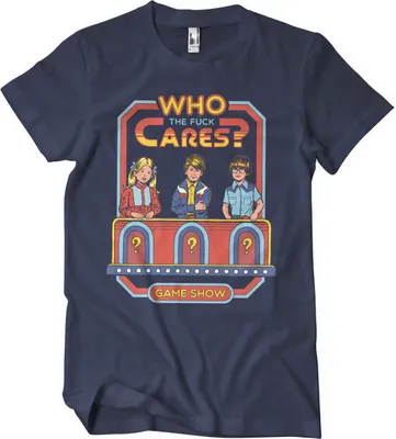 Produktbild von Who The F*ck Cares T-Shirt - Small - Navy