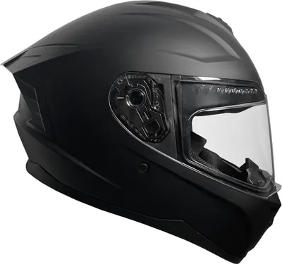 Produktbild von Motorradhelm Integralhelm M72 Helm Größe L Rollerhelm Sturzhelm matt schwarz Visier klar