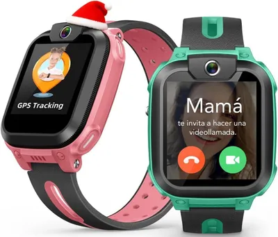 Produktbild von Kinder Smartwatch mit Telefonfunktion, HD-Videoanrufen, Familienchat, IPX8-Wasserschutz, langer Akkulaufzeit, Klassenmodus & Sicherheitsfunktionen