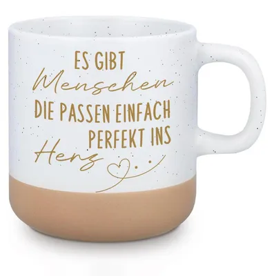Immagine prodotto di Tazza da caffè con la scritta: "Ci sono persone che si adattano perfettamente al cuore". Idea regalo in Vetroceramica