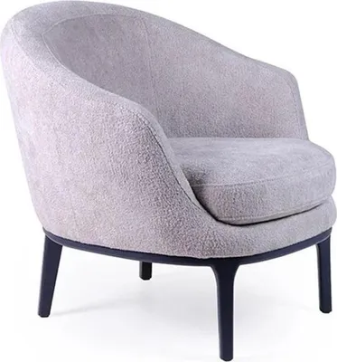 Produktbild von Designer Luxus Grau Sessel Polster Couch Sitz Modern Textil Polstermöbel