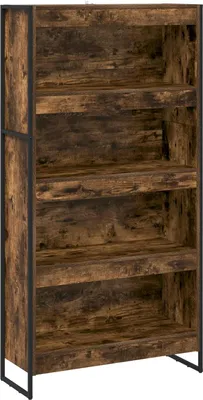 Zdjęcie produktu dla vidaXL Półka na książki 2 szt. Kolor dymny 80 x 30 x 155 cm Materiał drewnopochodny