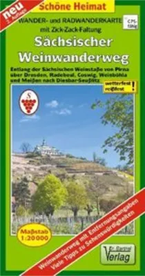 Produktbild von Wander- und Radwanderkarte Sächsischer Weinwanderweg