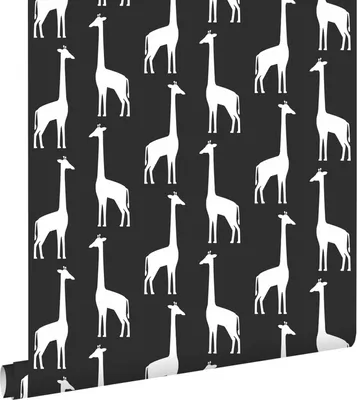 Immagine prodotto di ESTAhome carta da parati giraffe bianco e nero 53 cm x 10.05 m