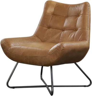 Produktbild von KAWOLA Sessel Snooze Leder cognac B/H/T: 82x93x76cm