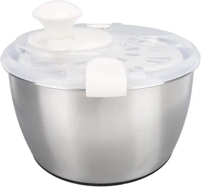 Immagine prodotto di Centrifuga per insalata da 5 litri, multifunzione, con coperchio, ideale per uso domestico