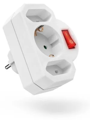 Produktbild von Hama 00223217, Gerade, Gerade, Typ C (Euro-Stecker), Typ C, Weiß, 230 mm