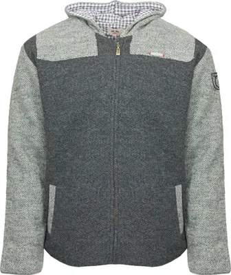 Produktbild von MADDOX Herren Trachten Strickjacke Wendel mit Kapuze - Anthrazit Grau Größe: 58