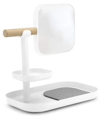 Image de Boîte de rangement pour produits cosmétiques, blanche-2