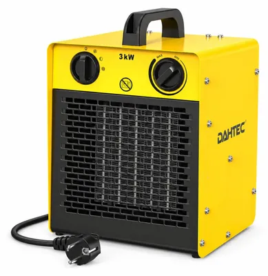 Keramik-Heizlüfter 3000 W, Thermostat, 3 Stufen, gelb