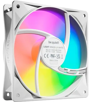 Immagine prodotto di silenzioso! LIGHT WINGS LX 120mm PWM 3-Pack White Computer case Fan 12 cm 3 pz