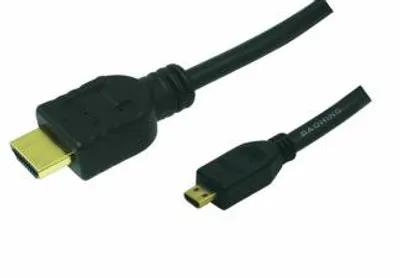Produktbild von LogiLink 1.5m HDMI to HDMI Micro - M/M, 1,5 m, HDMI Type A (Standard), HDMI Type D (Micro), Schwarz