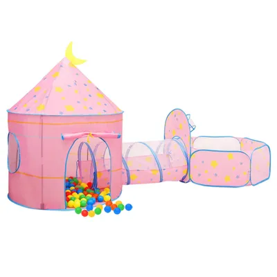 Immagine prodotto di vidaXL Tenda da gioco con 250 palline Rosa 301x120x128 cm