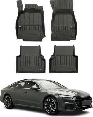 Produktbild von 2018-2025 Audi A7 C8 Sportback Fußmatten TPE Schwarz 4 tlg
