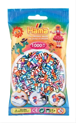 Produktbild von Hama Beads 207-90, Bastelset für Kinder, 5 Jahr(e), PVC, Mehrfarbig, 1000 Stück(e)