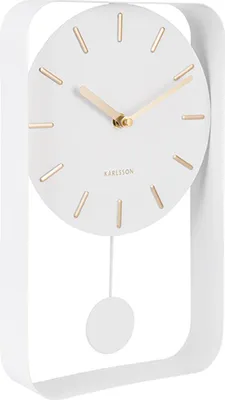 Produktbild von Karlsson - Wanduhr Pendulum Charm Small - Weiß