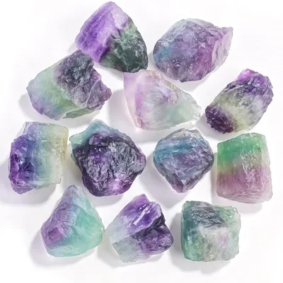 Regenbogenfluorit Rohkristalle, 500 g, 3-5 cm, unpolierte Heilsteine