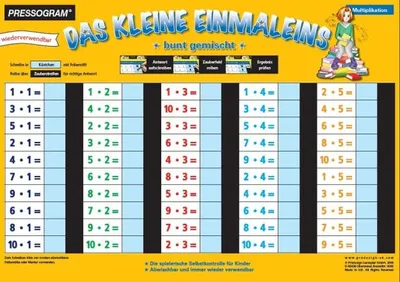 Produktbild von Zaubertafel Das kleine Einmaleins - bunt gemischt