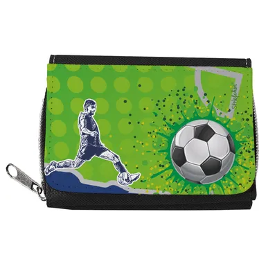 Produktbild von Geldbörse für Kinder & Teenager mit sportlichem Fußball Motiv