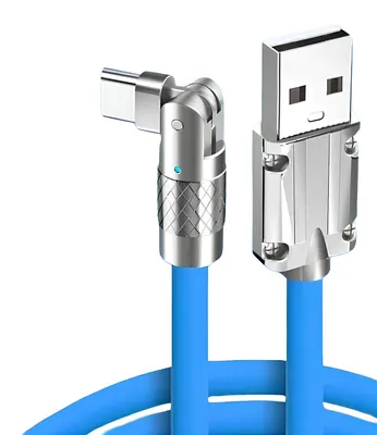 Zdjęcie produktu dla Kabel szybkiego ładowania USB typu C 120w 6A 150cm niebieski