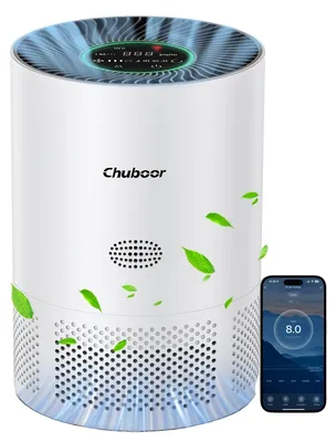 Image de Purificateur d'air, filtre HEPA H13, fonctionnement ultra-silencieux, blanc, Wi-Fi, 2,0 kg