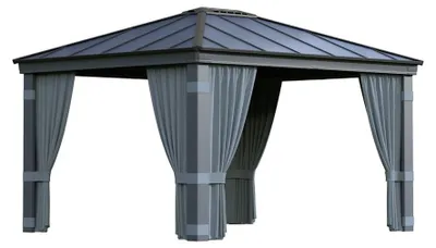 Produktbild von Palram - Canopia Pavillon Vorhang Zubehör für Pavillon Dallas 4300 Grau