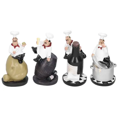Obrázok produktu pre Figúrka šéfkuchára, figúrky zemiakového šéfkuchára, socha šéfkuchára, socha kuchára, socha šéfkuchára vína, dekorácia reštaurácie