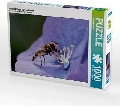 Produktbild von Calvendo Schwebfliege auf Hortensie 1000 Teile Puzzle quer 640x480mm, Hahnefeld Silvia; 7291271