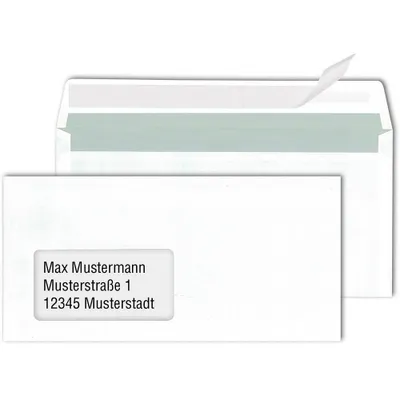 Produktbild von MAILmedia Briefumschläge DIN lang mit Fenster weiß 500 St.