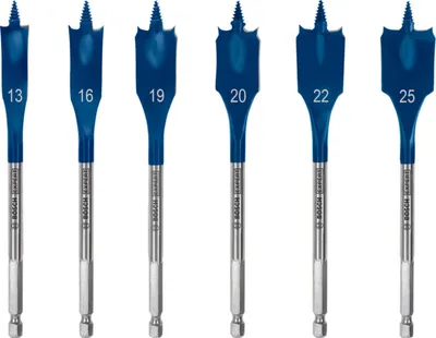 Produktbild von EXPERT Self Cut Speed Flachfräsbohrer, 6tlg.13-25mm