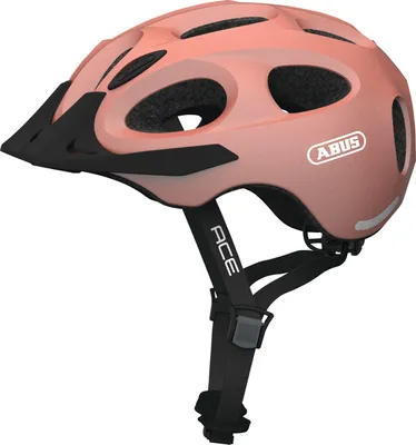 Produktbild von ABUS Stadthelm Youn-I ACE - mit integriertem LED-Rücklicht - Fahrradhelm für den Alltag - für Damen und Herren - Rosé Gold Matt, Größe S (48-54 cm)