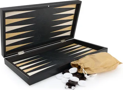 Immagine prodotto di Gioco da tavolo Backgammon Tavla XXL Classico in pelle marrone