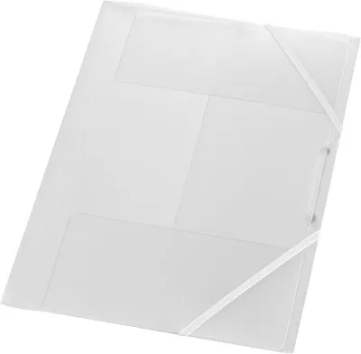 Produktbild von Gummizugmappe A4 PP farblos transluzent Packung mit 10 Stück