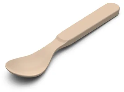 Produktbild von Löffel 13,5 cm "Starter" - Robuster Eierlöffel aus Kunststoff mit abgerundeten Kanten - Mehrweglöffel für Müsli, Kaffee, Tee und Joghurt - creme