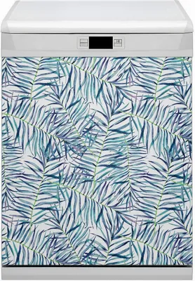 Obrázok produktu pre Kuchynské magnety Magnetická podložka Magnet do umývačky riadu Umývateľný dekor 60x70 cm - Exotické listy